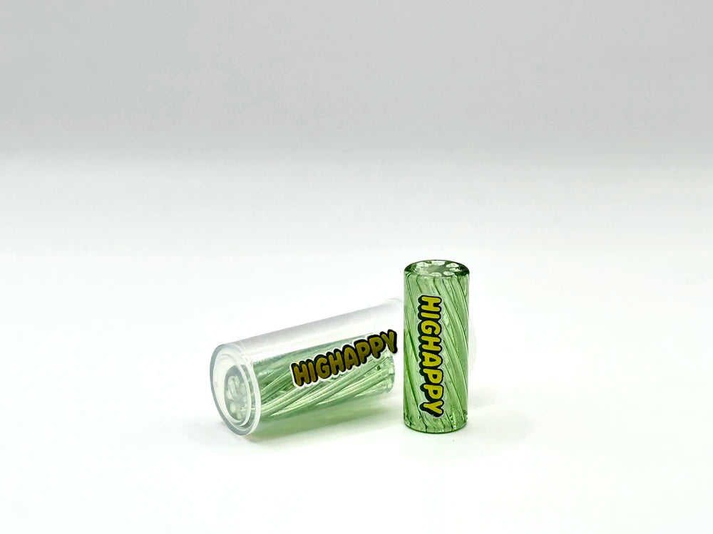 Glasfilter Gewirbelt 10x25mm Grün