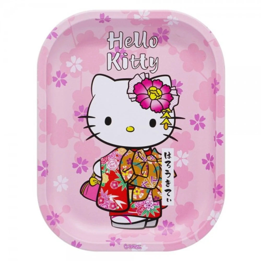 Hello Kitty Kimono Pink Rolling Tray S