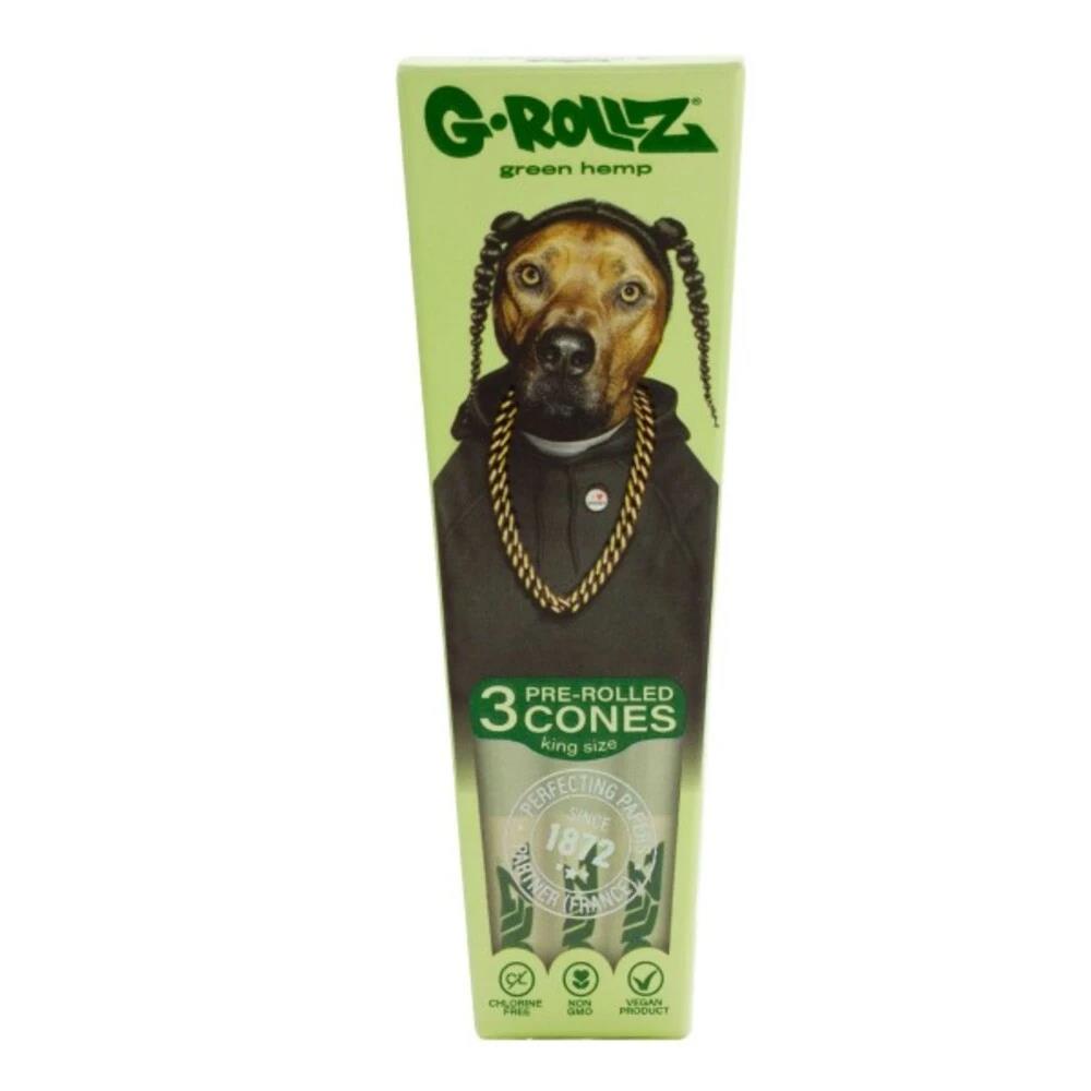 G-Rollz Pets Rock Rap 3 Pre-Rolled KS Cones Organic Green Hemp