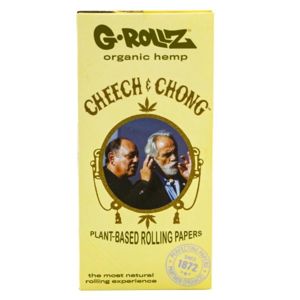 G-Rollz Cheech & Chong™ Classic Organic Hemp KS Papers + Tips, Tray & Poker
