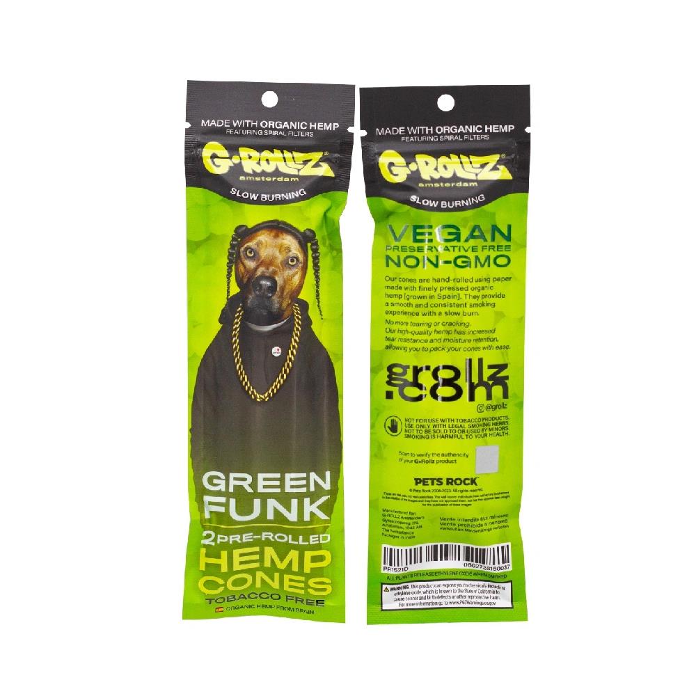 G-Rollz 2x Flavored Hemp Cones - Green Funk