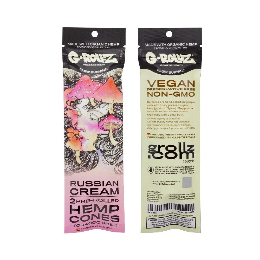 G-Rollz 2x Flavored Hemp Cones - Russian Cream