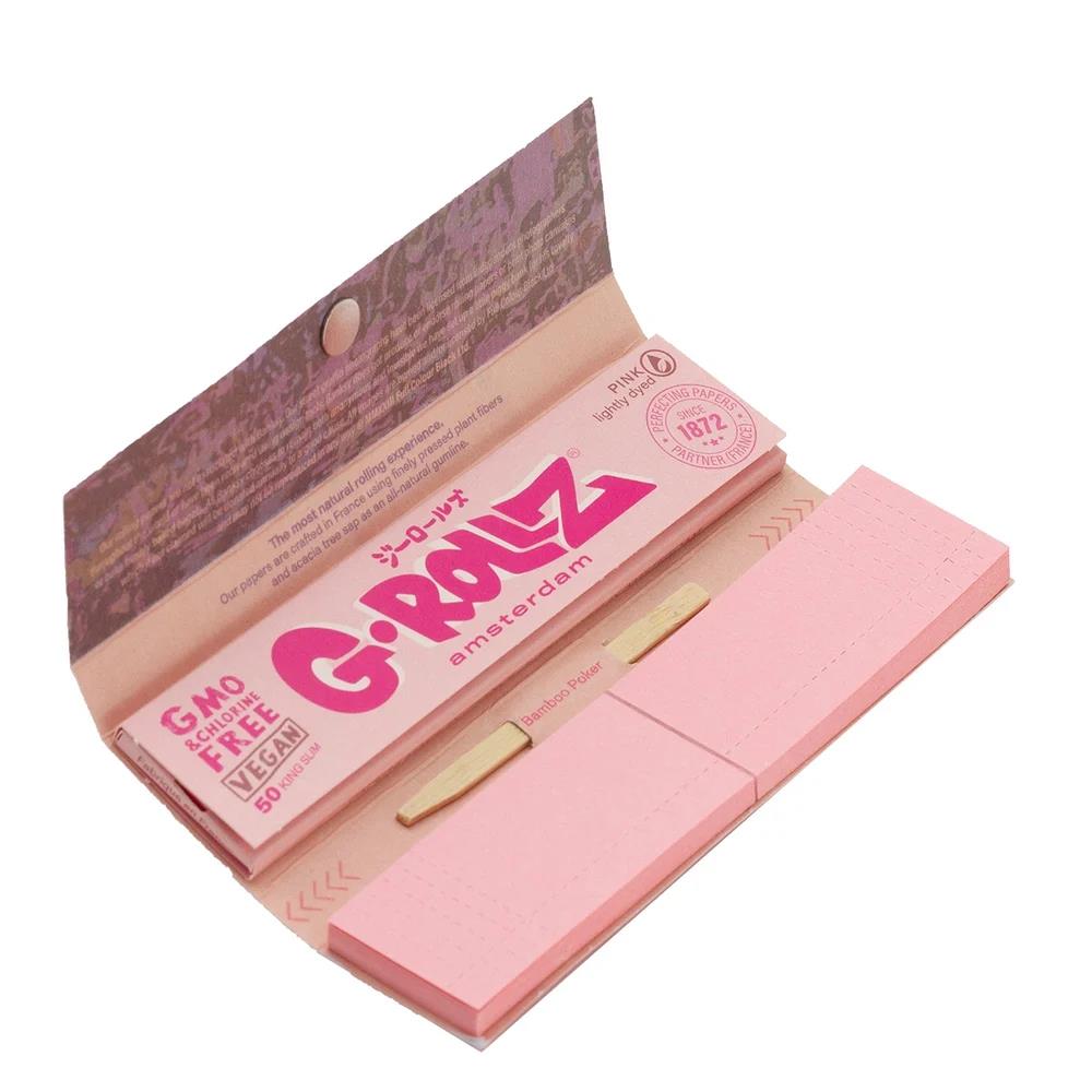 G-Rollz Banksy's Graffiti Thug for Life Lightly Dyed Pink KS Papers + Tips & Poker