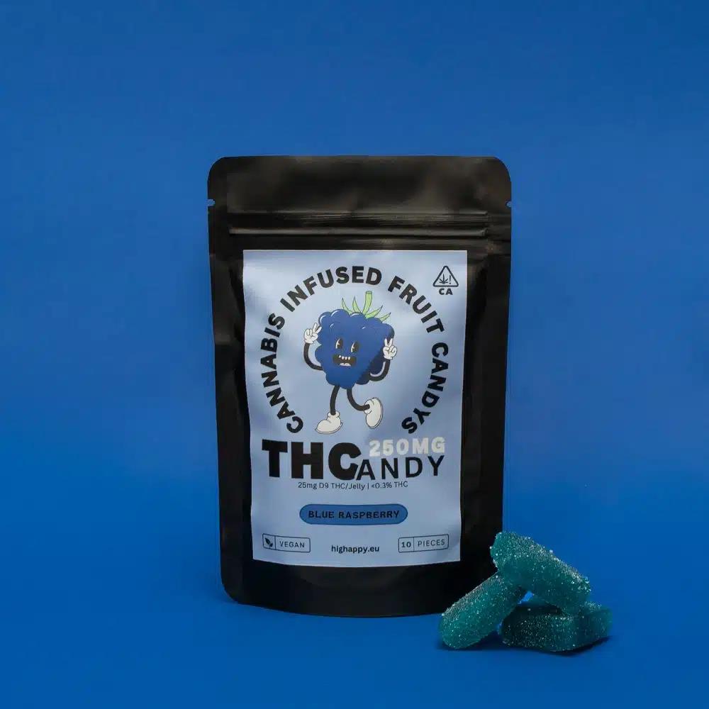 THCandy | Blue Raspberry 250mg | Cannabis Infused Gummies