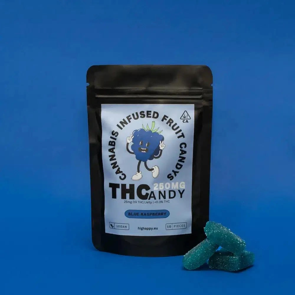 Cannabis Infused Gummies Blue Raspberry 250mg