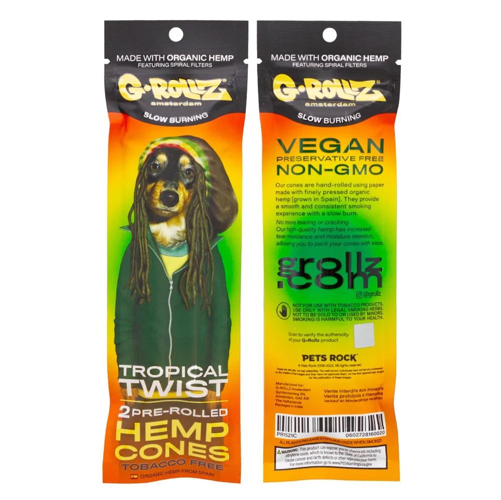 G-Rollz Pets Rock 2x Terpene Infused Hemp Cones - Tropical Twist
