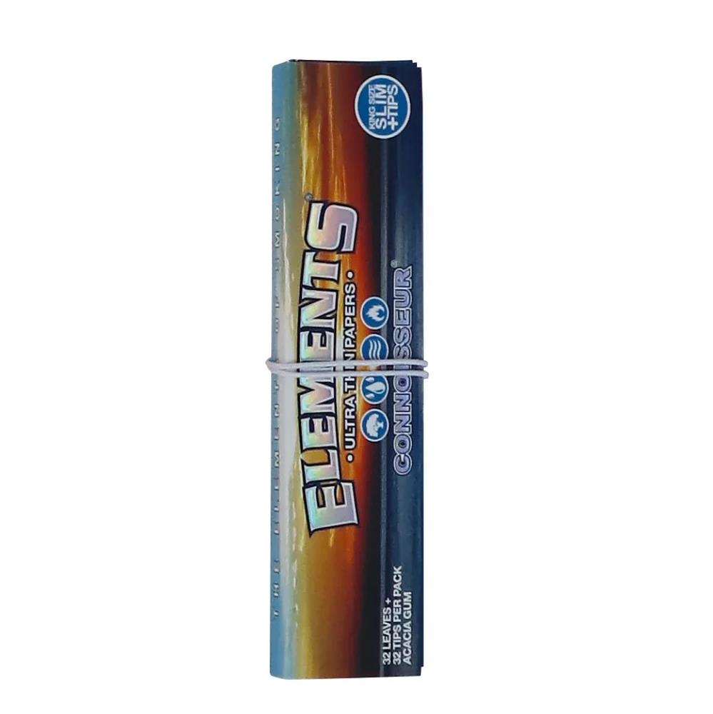 Elements Blue Connoisseur King Size Slim Papers + Tips