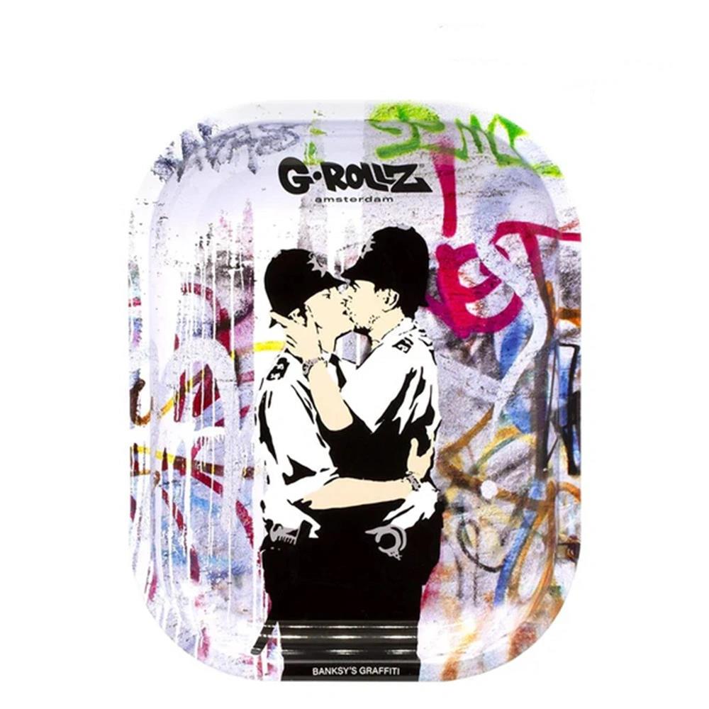 Banksy's Graffiti Cop on Cop Rolling Tray S