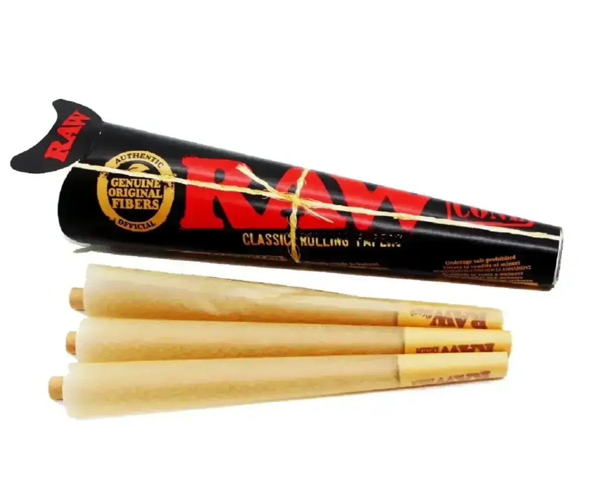 RAW Black Classic 1¼ Size Cones 6er Pack
