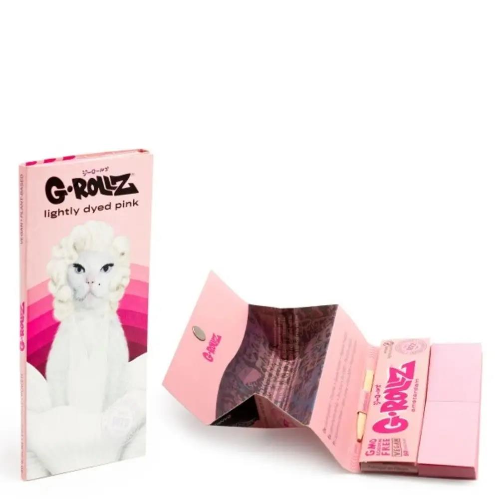 G-Rollz Pest Rock Cat Lightly Dyed Pink KS Papers + Tips Tray & Poker