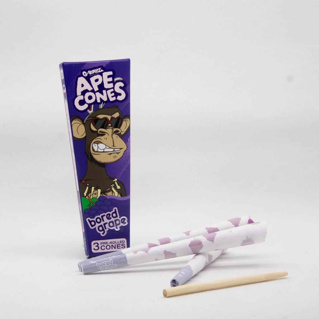 Ape Cones Bored Grape 3 Pre-Rolled KS Cones