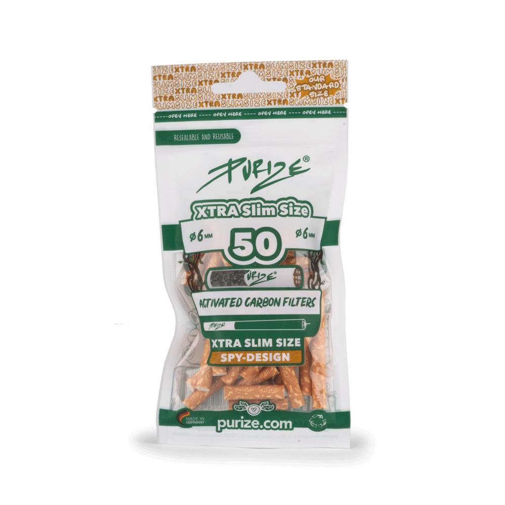 Aktivkohlefilter Spy Xtra Slim Size 6mm - 50er Pack