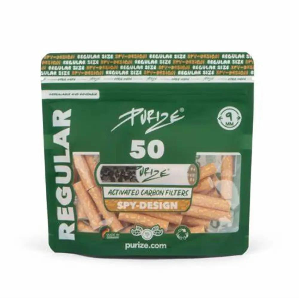 Aktivkohlefilter Spy Regular Size 9mm - 50er Pack