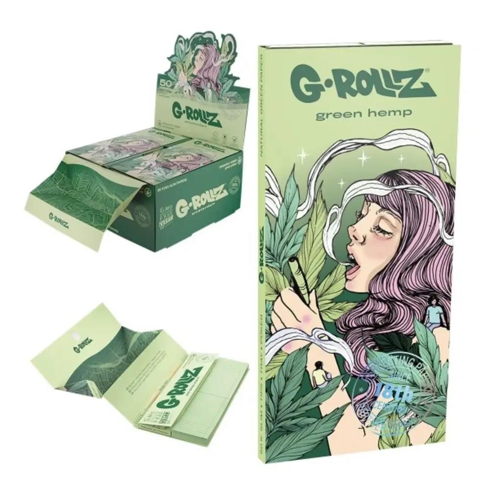 G-Rollz Colossal Dream Green Hemp KS Papers + Tips, Tray & Pocker