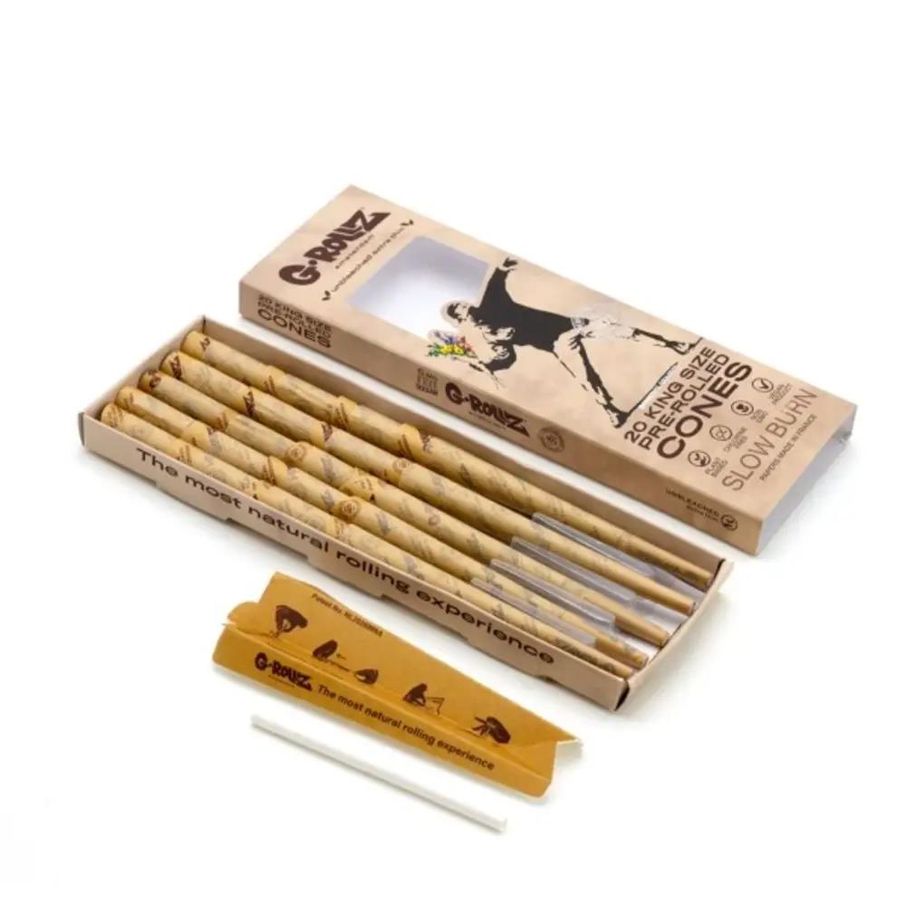 Banksy's Graffiti Flower Thrower  20 Pre-Rolled KS Cones Unbleached