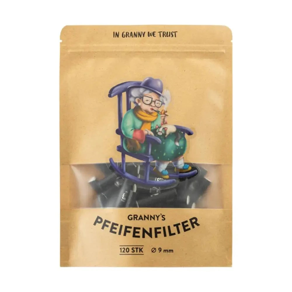 Pfeifenfilter 120st 9mm Black
