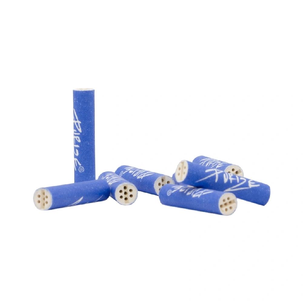 Aktivkohlefilter 6mm Blue 100 Stück + Upcycling Glas