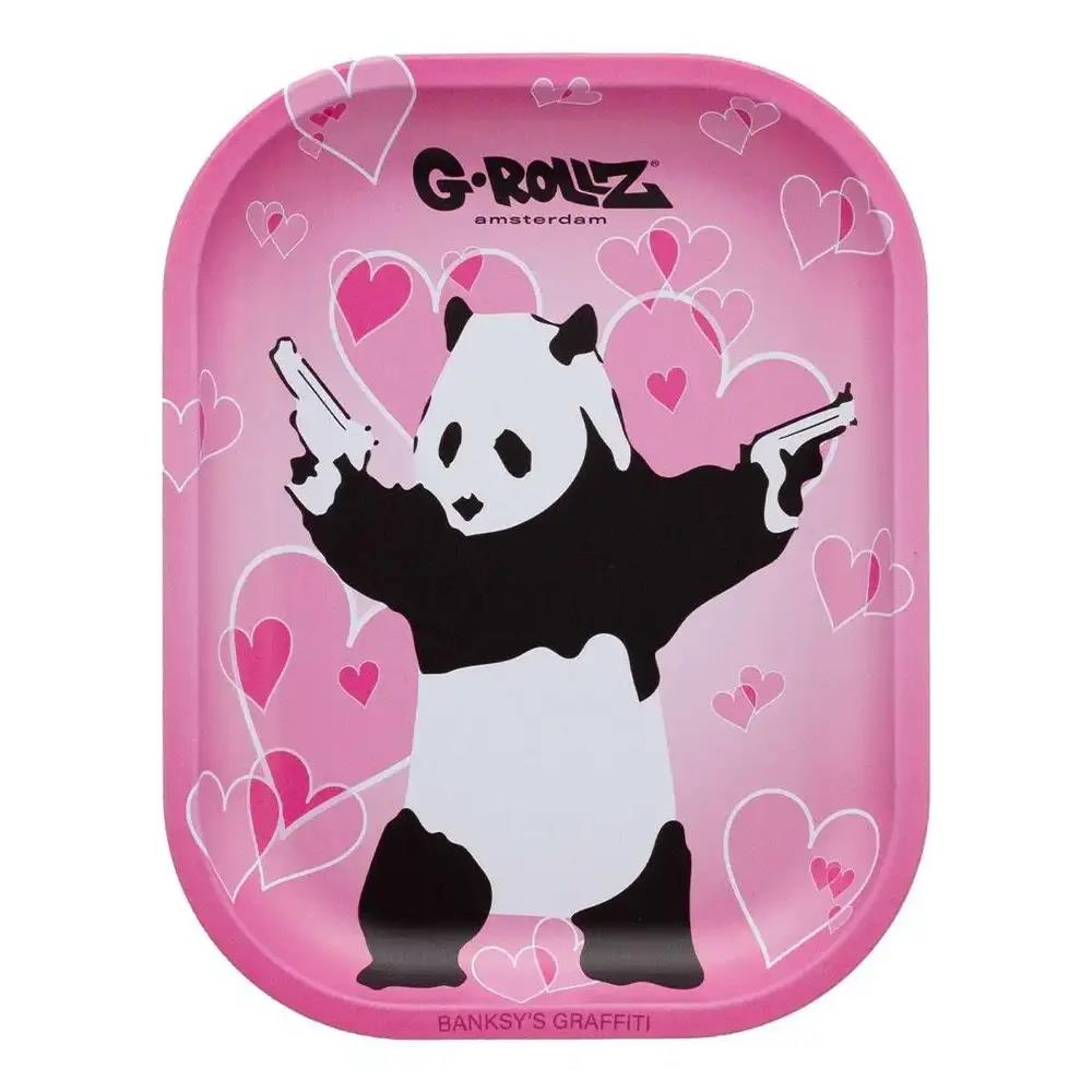 Banksy's Graffiti Panda Gunnin Rolling Tray S