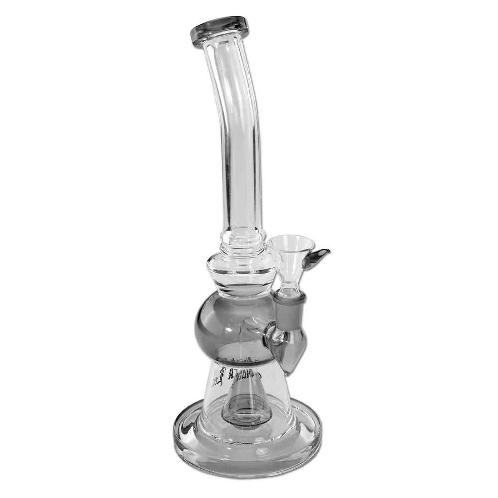 Glasbong mit Perkolator Grau