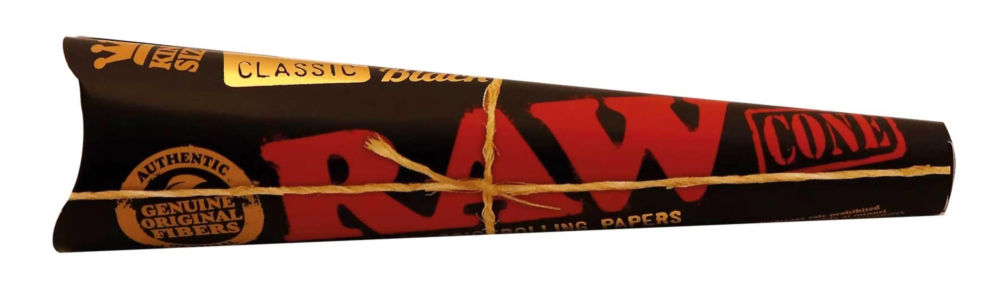 RAW Black Classic King Size Cones 3er Pack