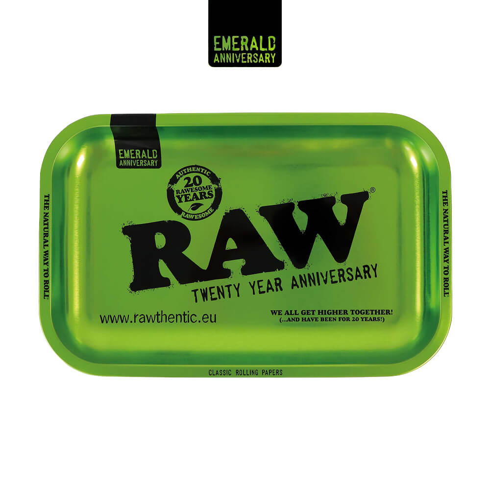 Emerald Green Metal Rolling Tray M