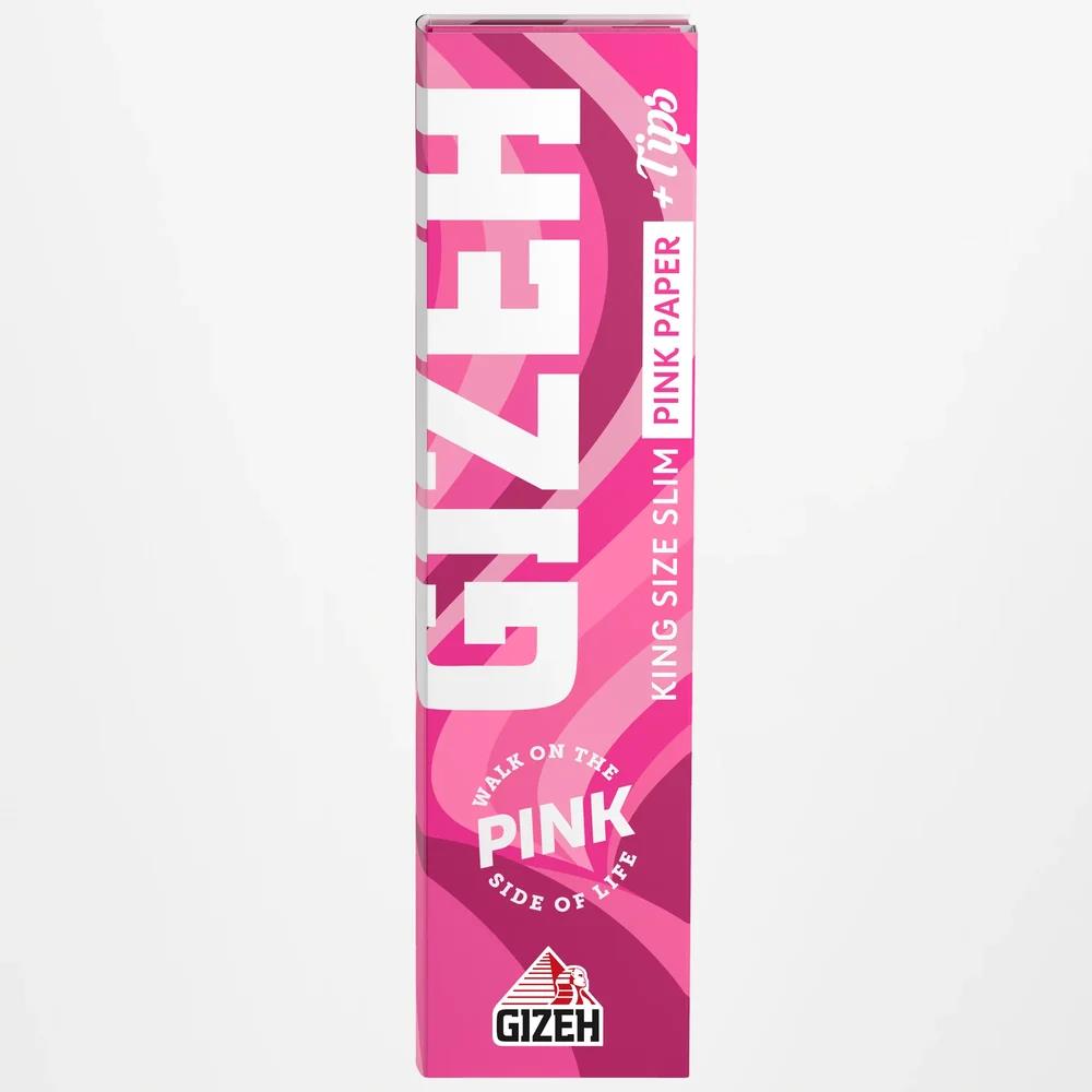 Gizeh Pink King Size Slim Papers + Tips