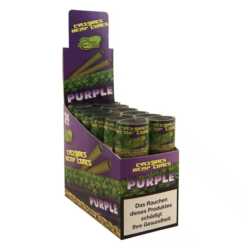 Cyclone Hemp Cones - Purple
