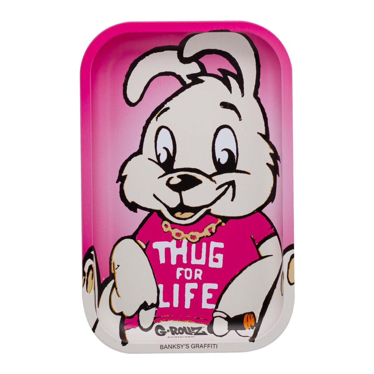 Banksy´s Graffiti Thug for Life Rolling Tray M