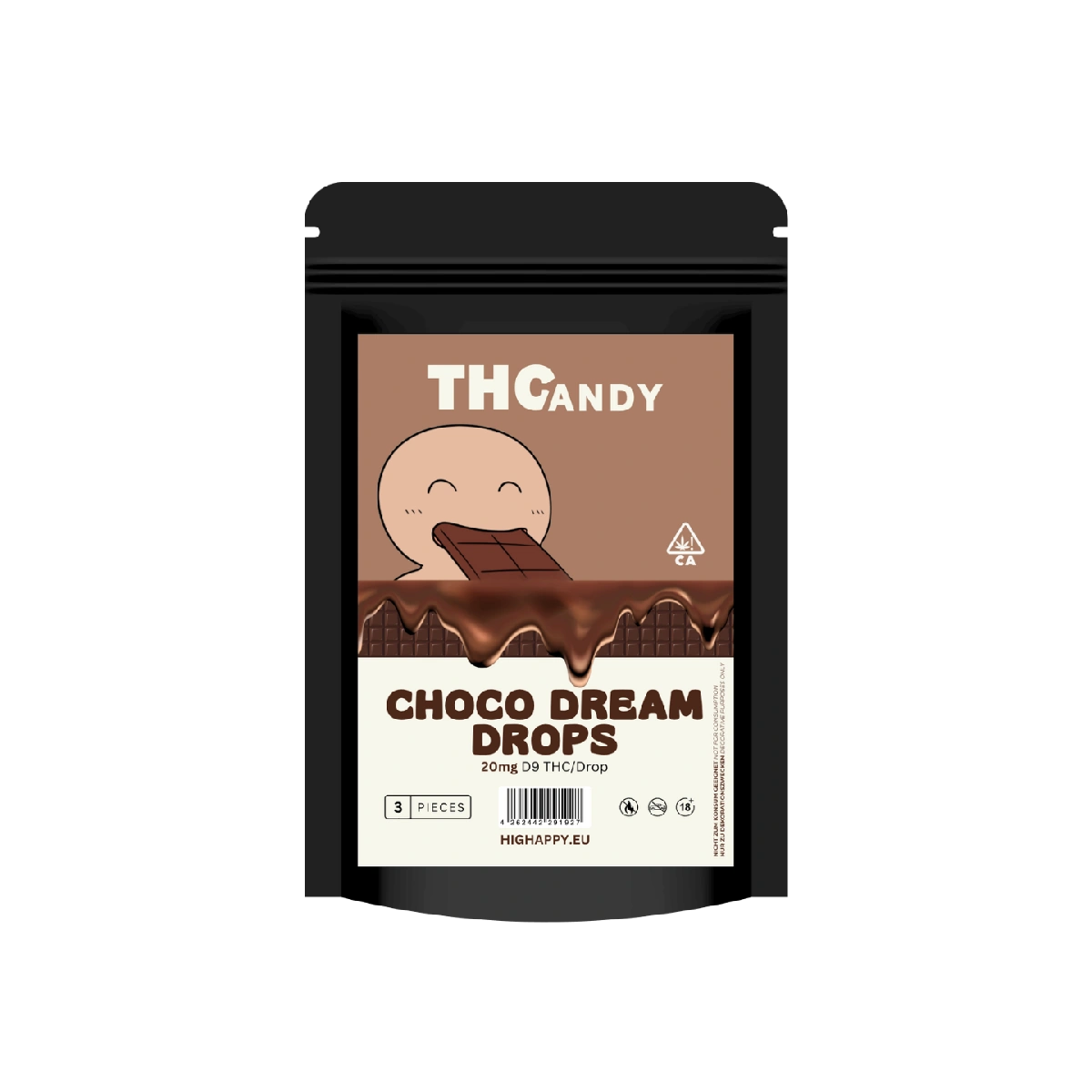 THCandy | Choco Dream Drops | 3x20mg D9 THC