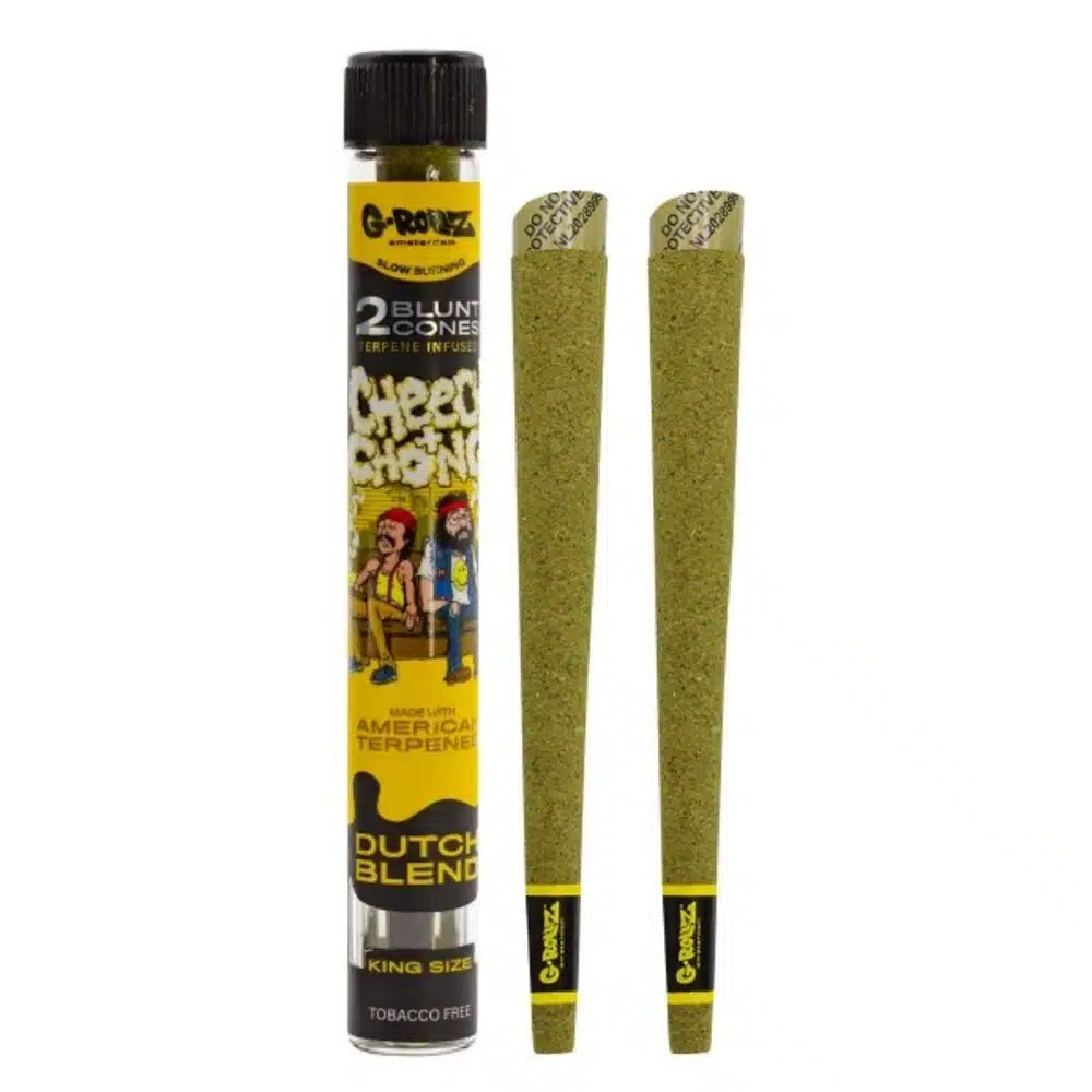 G-Rollz Cheech & Chong™ 2x Terpene Infused KS Blunt Cones - Dutch Blend