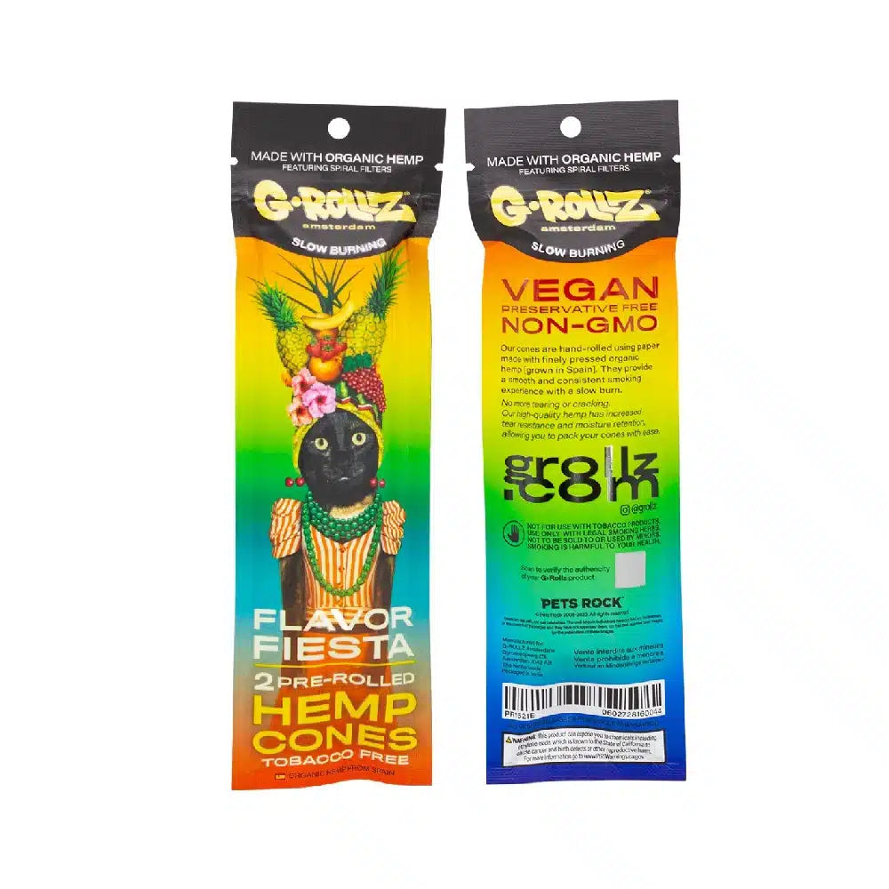 G-Rollz 2x Flavored Hemp Cones - Flavor Fiesta