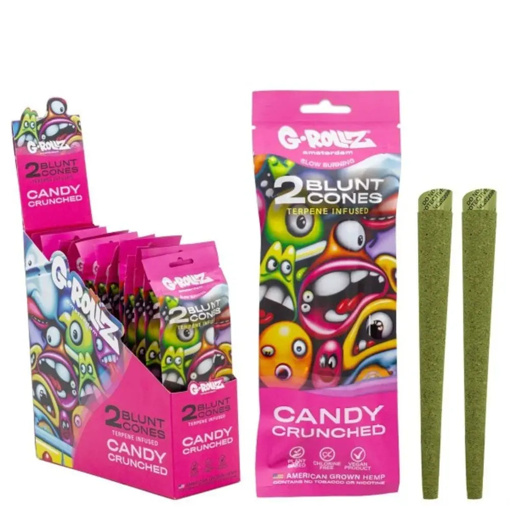 G-Rollz 2x Terpene Infused Hemp Cones - Candy Crunched