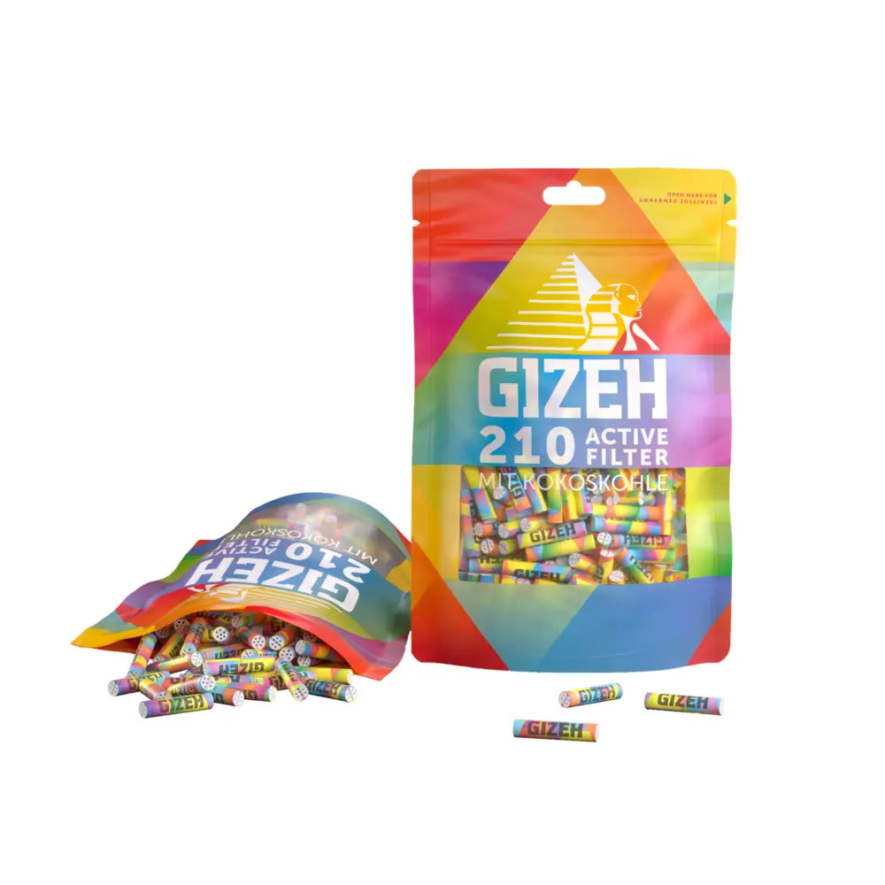 GIZEH Active Filter 6mm 210er Rainbow