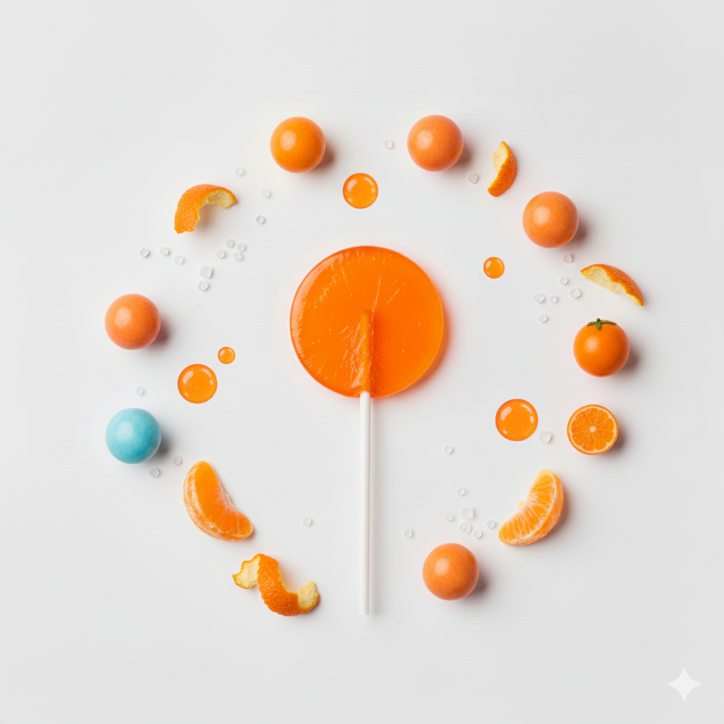 CBD Lolly Zuckerfrei Orange