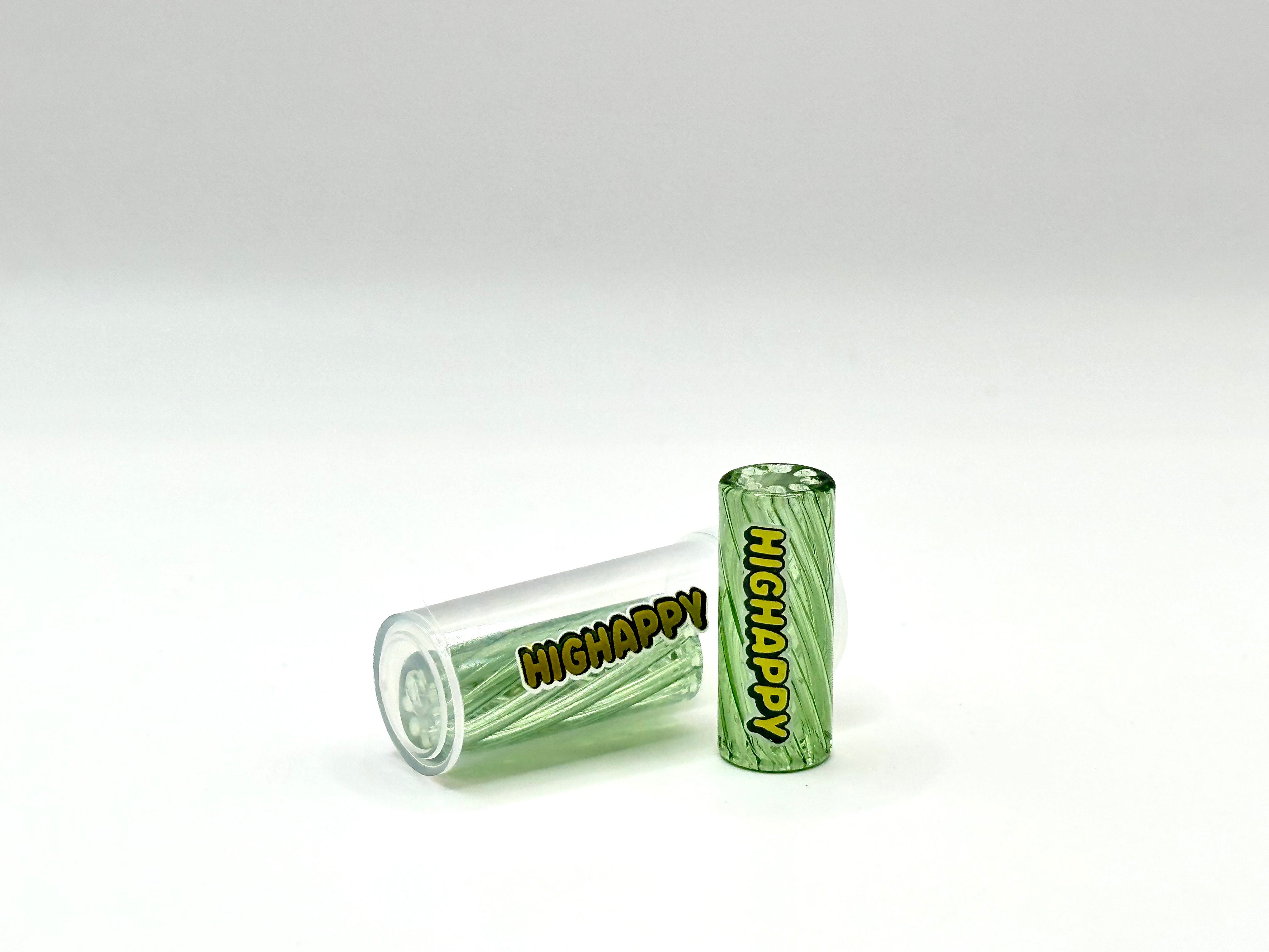 Glasfilter Gewirbelt 10x25mm Grün