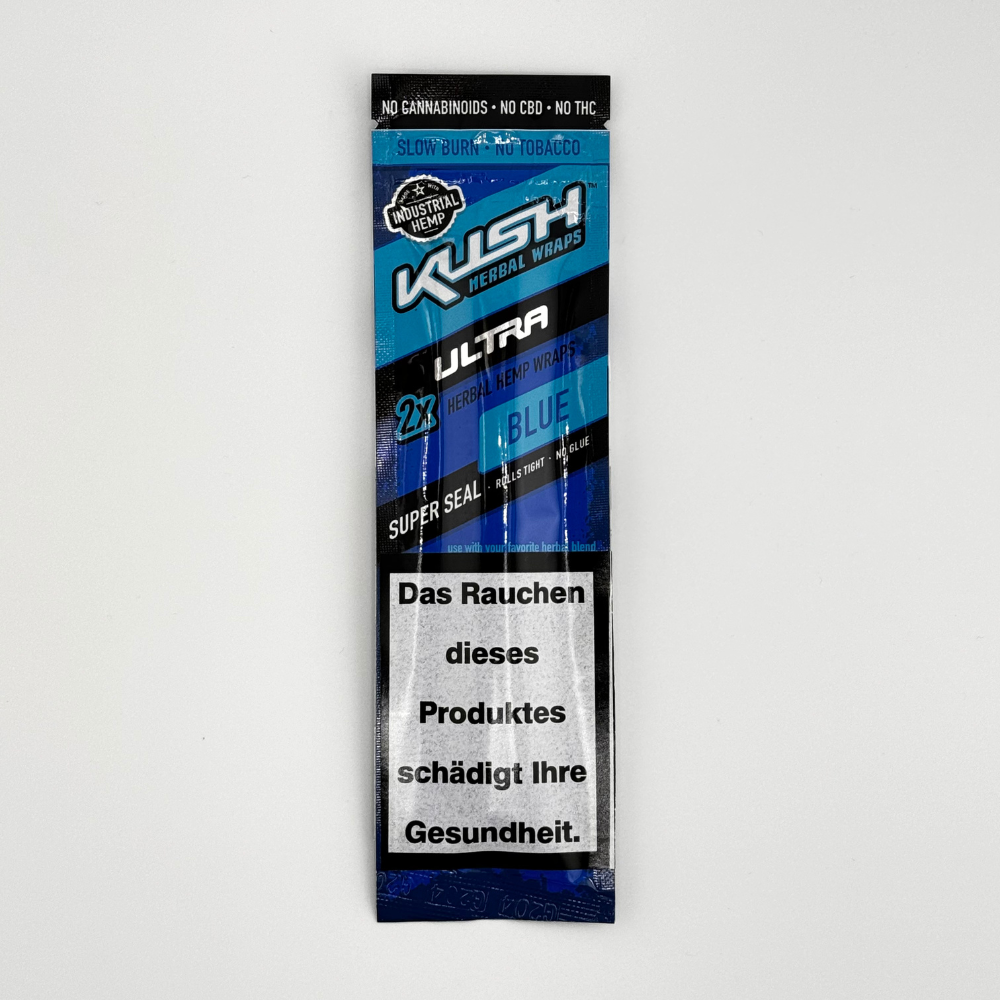 Kush Herbal Hemp Wraps Ultra - Blue