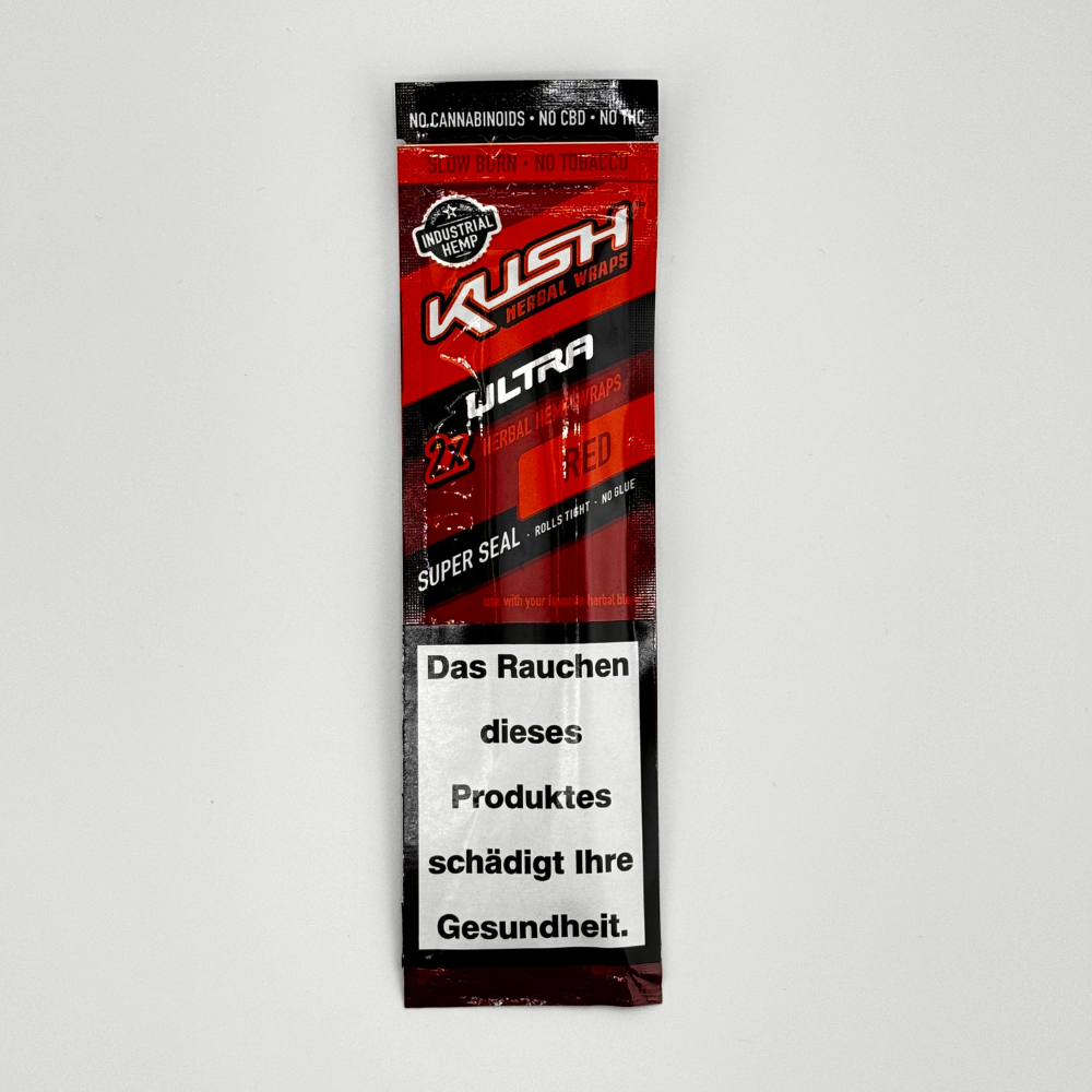 Kush Herbal Hemp Wraps Ultra - Red