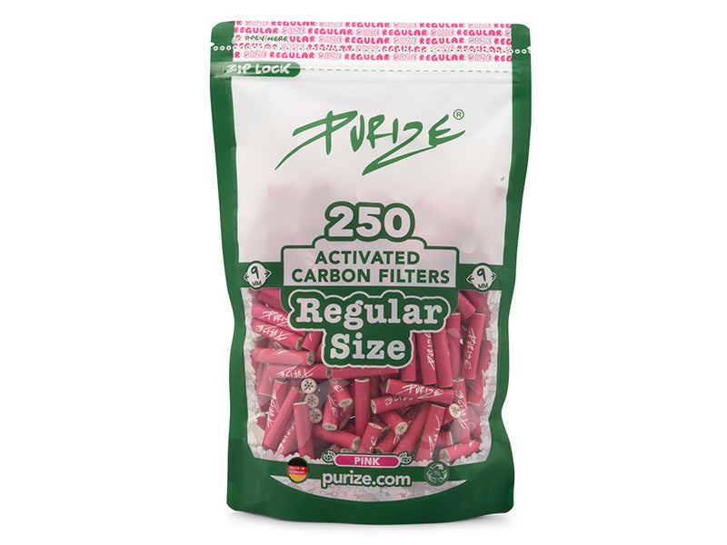 Aktivkohlefilter Regular Size 9mm Pink 250er Pack