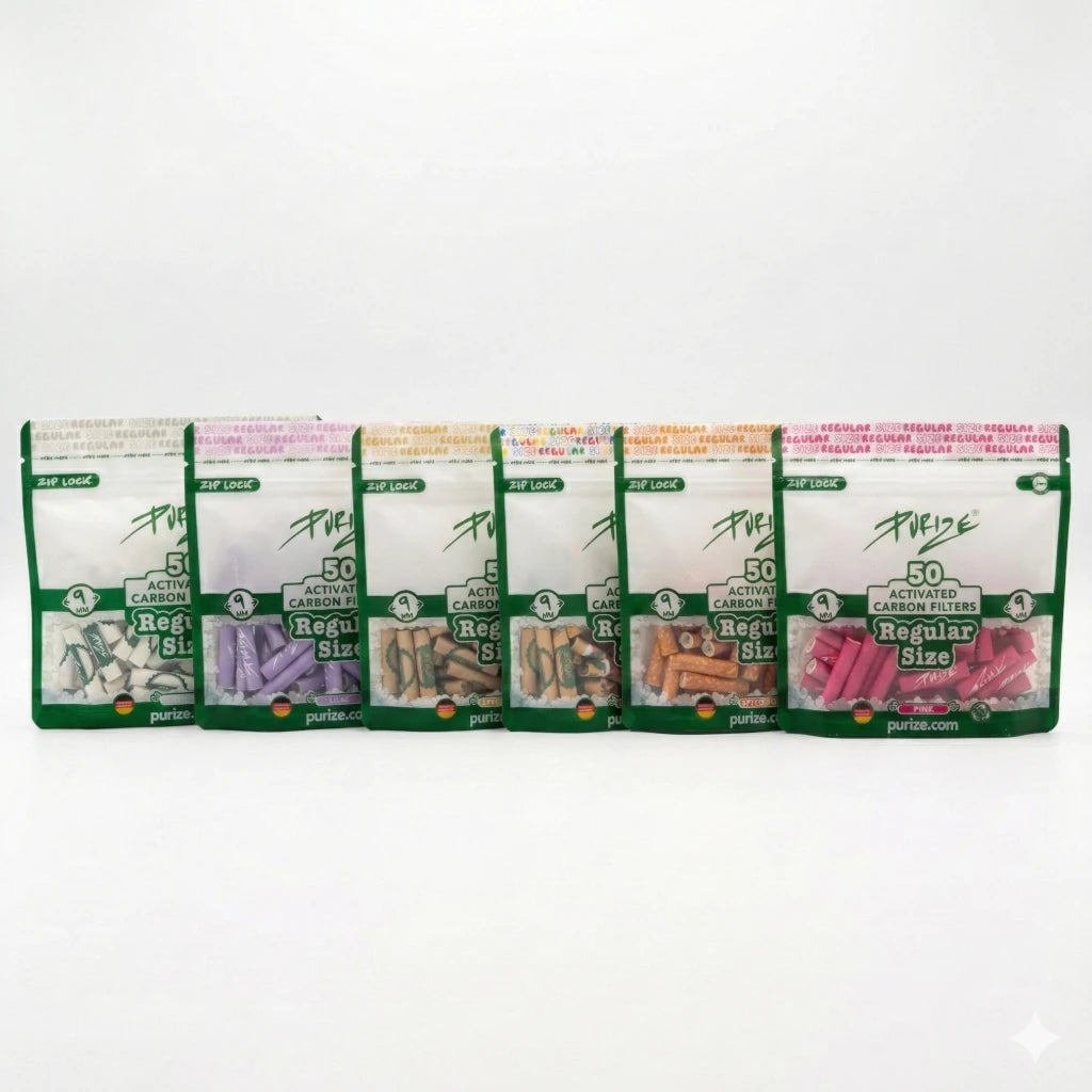 Aktivkohlefilter Regular Size 9mm 50st