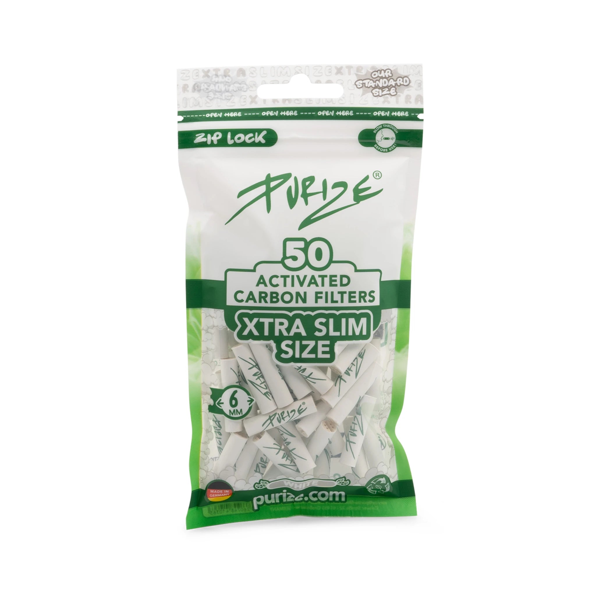 Aktivkohlefilter Xtra Silm Size 6mm 50st
