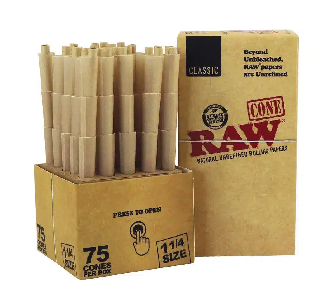 RAW Classic 1¼ Size Cones 75er Pack