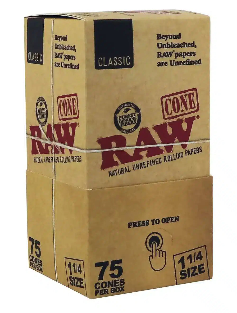 RAW Classic 1¼ Size Cones 75er Pack