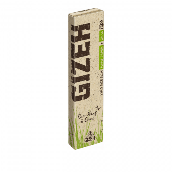 GIZEH King Size Slim Hanf Paper + Gras Tips