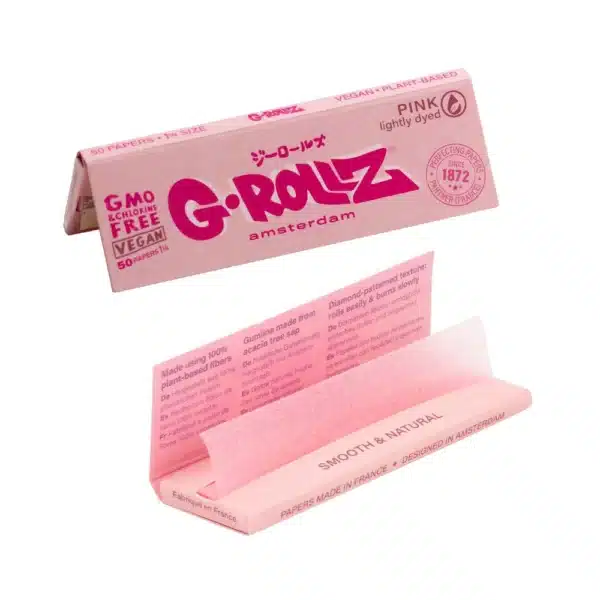 G-Rollz Amsterdam Lightly Dyed Pink 1¼ Papers – Bild 4