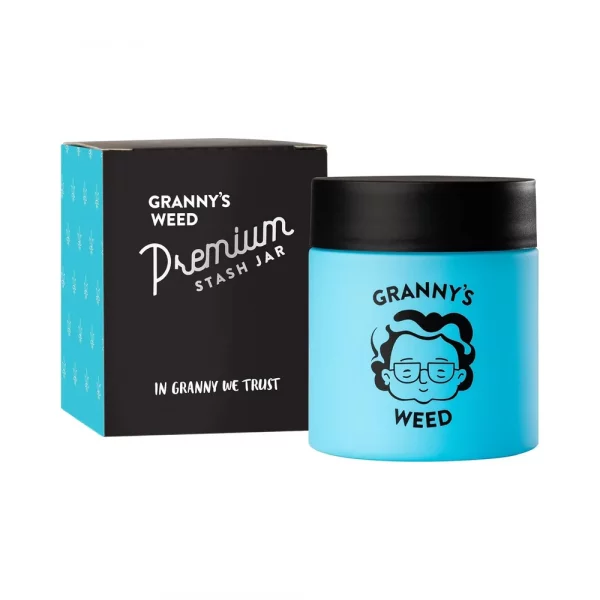 Granny's Premium Stash Jar Blau