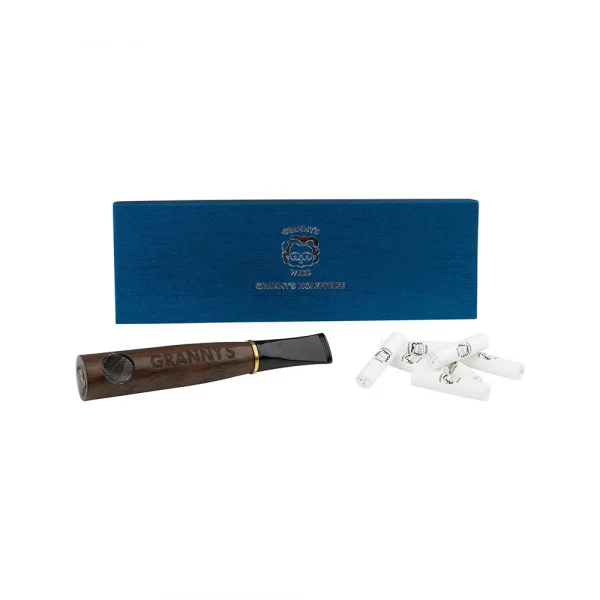 Granny's Premium Holzpfeife mit 9mm Aktivkohlefilter – Bild 2