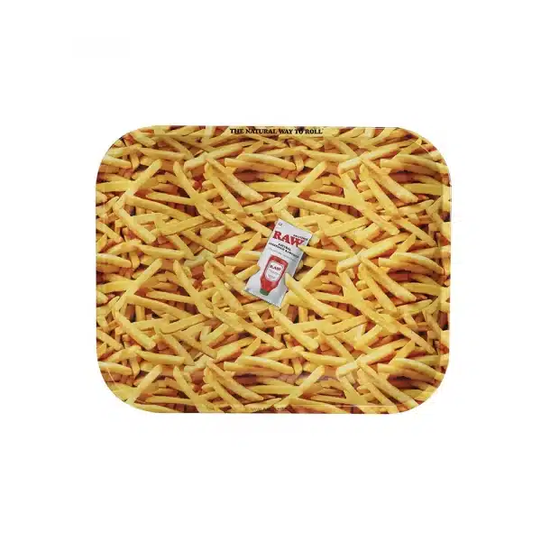 RAW French Fries Rolling Tray L