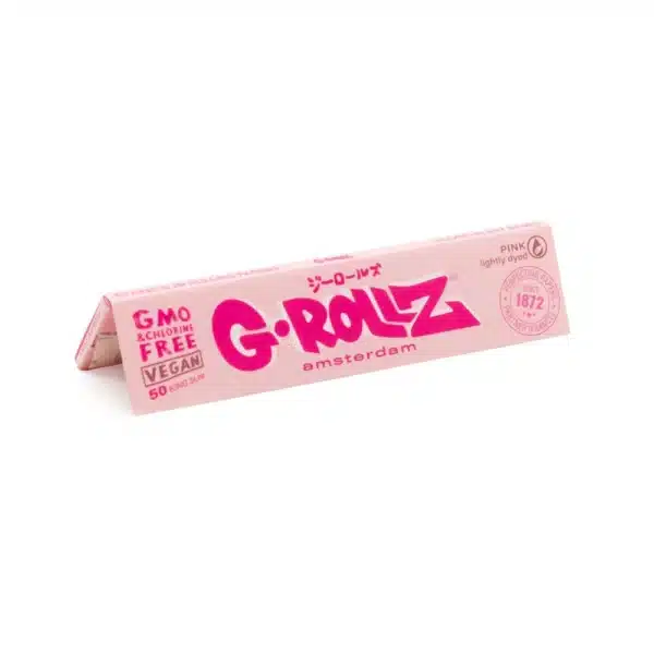 G-Rollz Amsterdam Lightly Dyed Pink KS Slim Papers – Bild 3