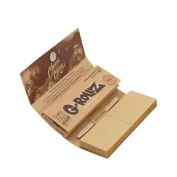 G-Rollz Cheech & Chong™ Sofa Unbleached 1¼ Papers + Tips – Bild 2