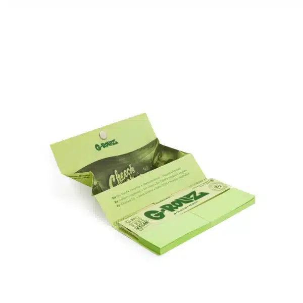 G-Rollz Cheech & Chong™ Classic Organic Green Hemp KS Papers + Tips, Tray & Poker – Bild 3